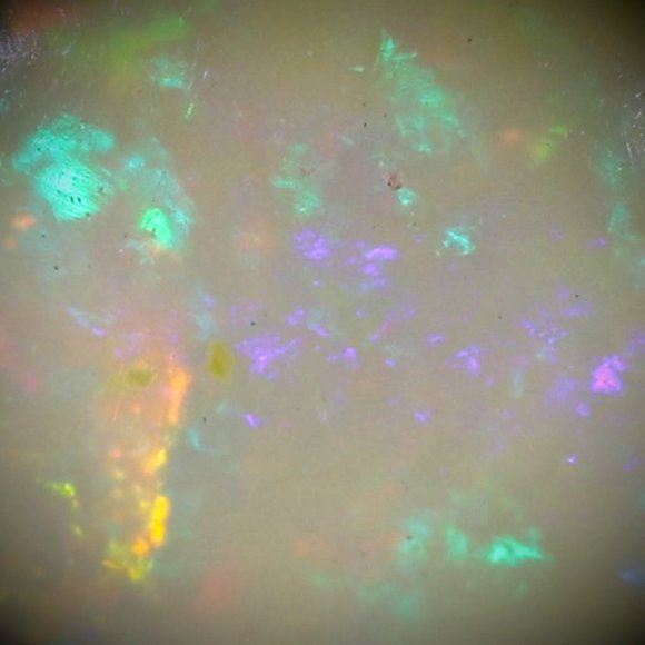 Welo Opal 4.35ct Platinum Finish Silver Pendant - Picture 3 of 7